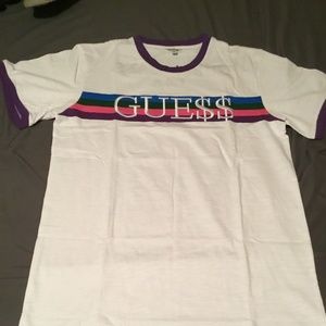 Guess ASAP Rocky Purple Ringer T Shirt